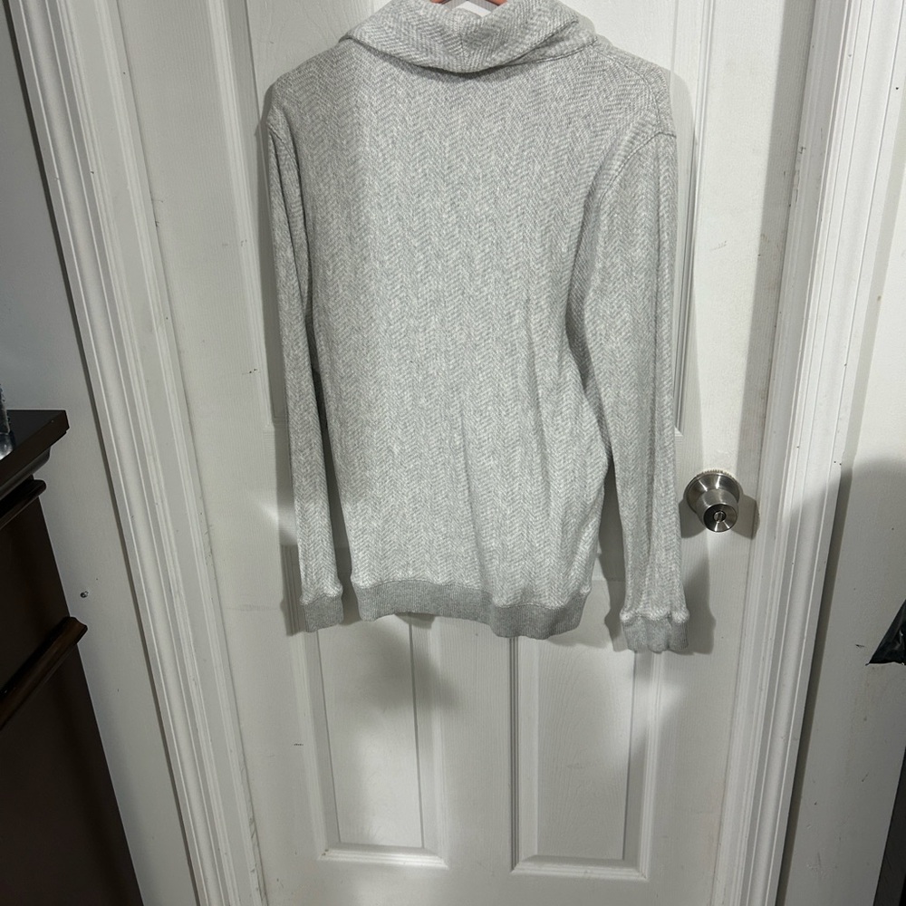 Express Light Gray Cowl Neck Sweater